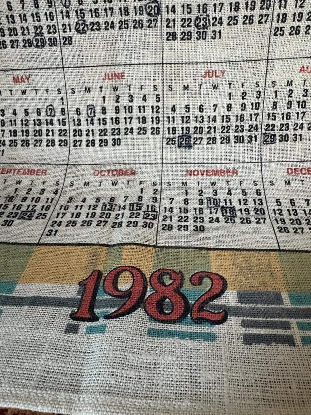 vintage tea towel